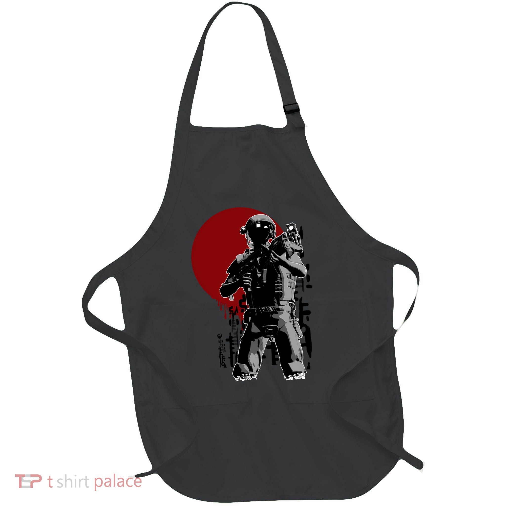 Colonial Marine T-Shirt Full-Length Apron With Pockets