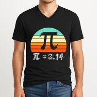 Cool Math Teacher Student Future Engineer Funny Happy Pi Day Gift V-Neck T-Shirt