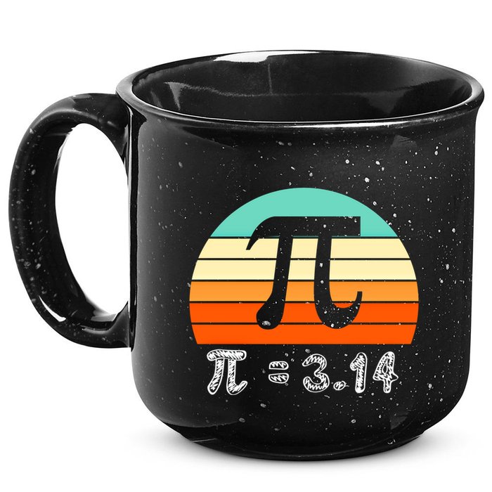 Cool Math Teacher Student Future Engineer Funny Happy Pi Day Gift 15oz Campfire Ceramic Mug
