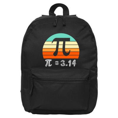 Cool Math Teacher Student Future Engineer Funny Happy Pi Day Gift 16 in Basic Backpack