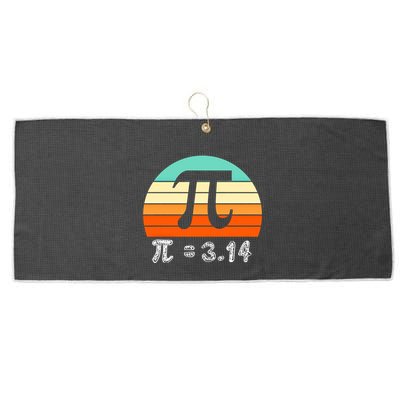 Cool Math Teacher Student Future Engineer Funny Happy Pi Day Gift Large Microfiber Waffle Golf Towel