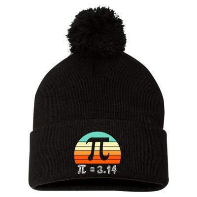 Cool Math Teacher Student Future Engineer Funny Happy Pi Day Gift Pom Pom 12in Knit Beanie