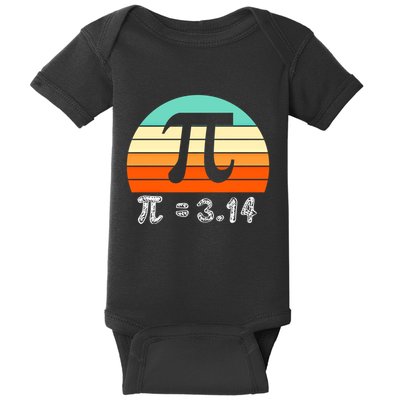 Cool Math Teacher Student Future Engineer Funny Happy Pi Day Gift Baby Bodysuit