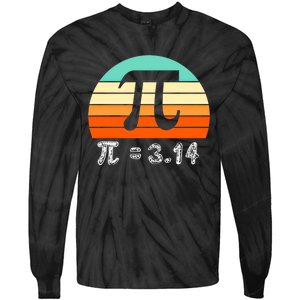 Cool Math Teacher Student Future Engineer Funny Happy Pi Day Gift Tie-Dye Long Sleeve Shirt