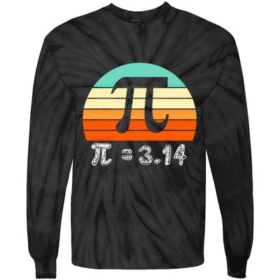 Cool Math Teacher Student Future Engineer Funny Happy Pi Day Gift Tie-Dye Long Sleeve Shirt
