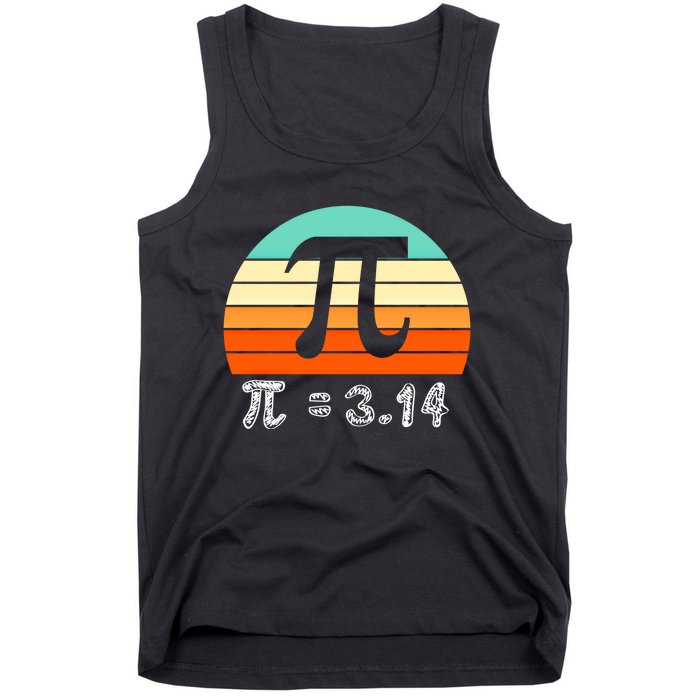 Cool Math Teacher Student Future Engineer Funny Happy Pi Day Gift Tank Top