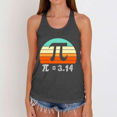 Cool Math Teacher Student Future Engineer Funny Happy Pi Day Gift Women's Knotted Racerback Tank