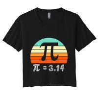 Cool Math Teacher Student Future Engineer Funny Happy Pi Day Gift Crop Top