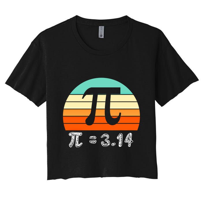 Cool Math Teacher Student Future Engineer Funny Happy Pi Day Gift Crop Top