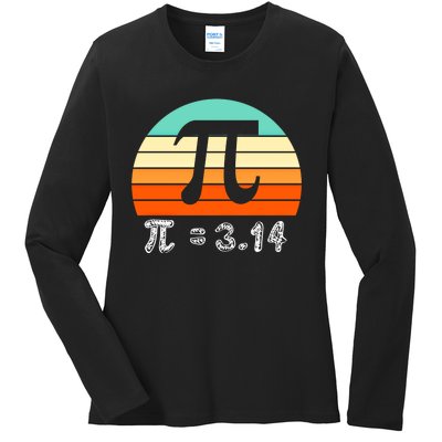 Cool Math Teacher Student Future Engineer Funny Happy Pi Day Gift Ladies Long Sleeve Shirt