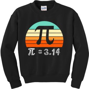 Cool Math Teacher Student Future Engineer Funny Happy Pi Day Gift Kids Sweatshirt