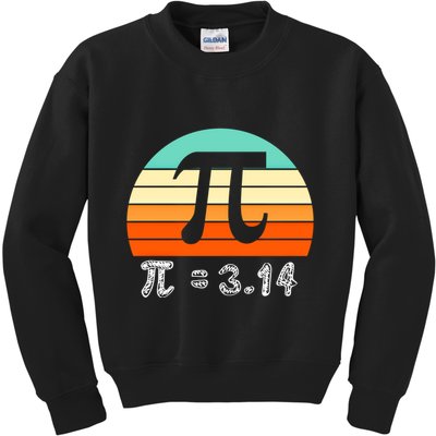 Cool Math Teacher Student Future Engineer Funny Happy Pi Day Gift Kids Sweatshirt