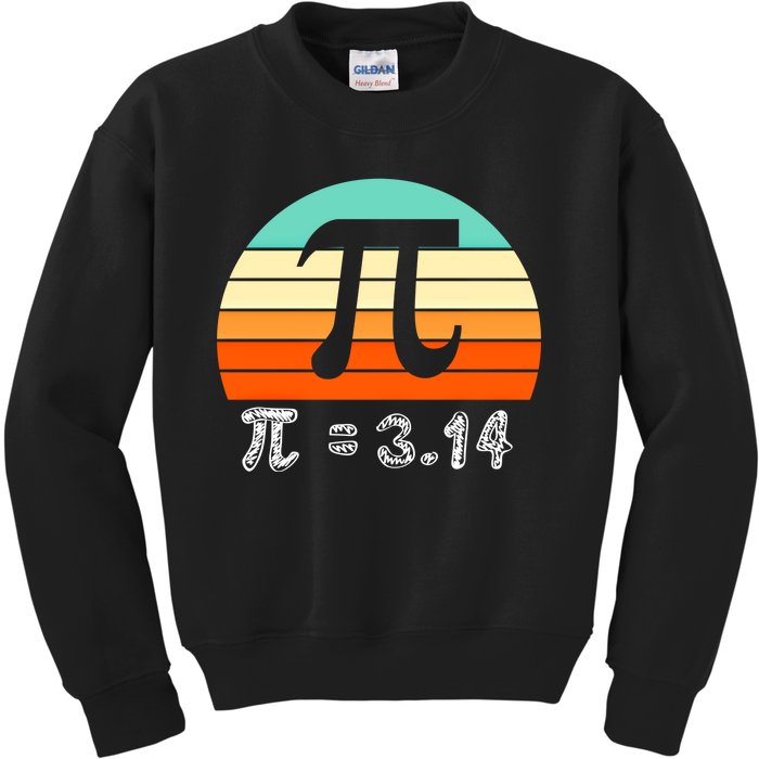 Cool Math Teacher Student Future Engineer Funny Happy Pi Day Gift Kids Sweatshirt