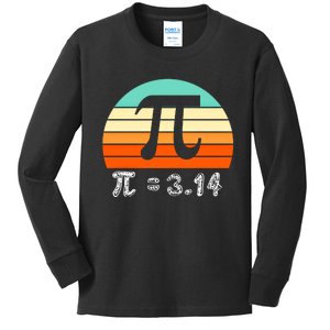 Cool Math Teacher Student Future Engineer Funny Happy Pi Day Gift Kids Long Sleeve Shirt