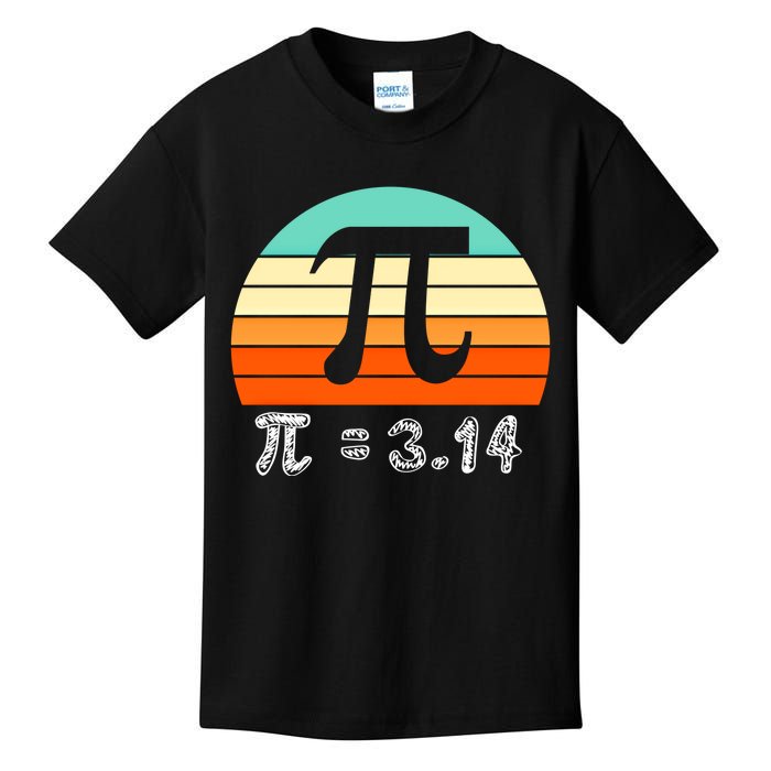 Cool Math Teacher Student Future Engineer Funny Happy Pi Day Gift Kids T-Shirt