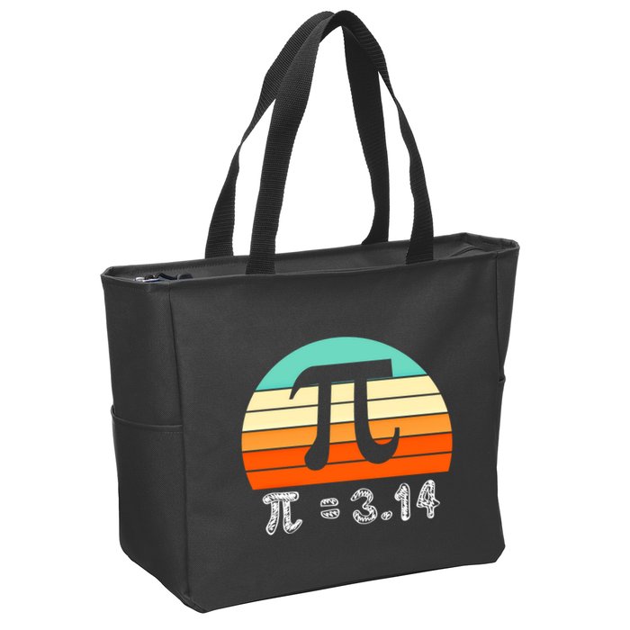 Cool Math Teacher Student Future Engineer Funny Happy Pi Day Gift Zip Tote Bag