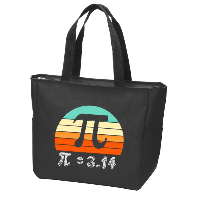 Cool Math Teacher Student Future Engineer Funny Happy Pi Day Gift Zip Tote Bag