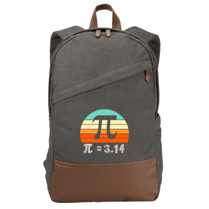 Cool Math Teacher Student Future Engineer Funny Happy Pi Day Gift Cotton Canvas Backpack
