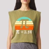 Cool Math Teacher Student Future Engineer Funny Happy Pi Day Gift Garment-Dyed Women's Muscle Tee