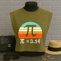 Cool Math Teacher Student Future Engineer Funny Happy Pi Day Gift Garment-Dyed Women's Muscle Tee