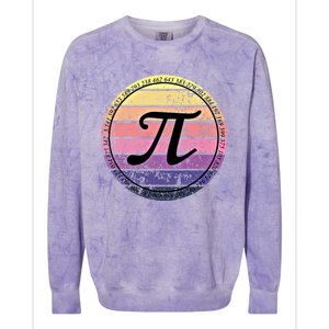 Cool Math Teacher Student Pi Day Digits Funny Happy Pi Day Gift Colorblast Crewneck Sweatshirt