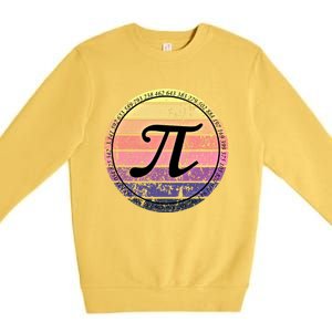 Cool Math Teacher Student Pi Day Digits Funny Happy Pi Day Gift Premium Crewneck Sweatshirt