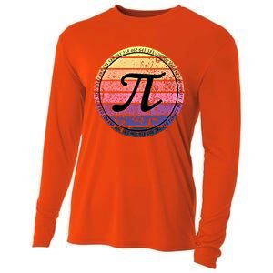 Cool Math Teacher Student Pi Day Digits Funny Happy Pi Day Gift Cooling Performance Long Sleeve Crew