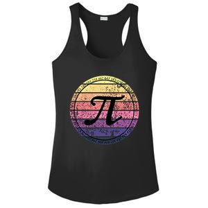 Cool Math Teacher Student Pi Day Digits Funny Happy Pi Day Gift Ladies PosiCharge Competitor Racerback Tank