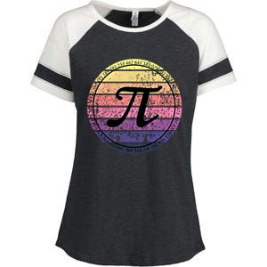 Cool Math Teacher Student Pi Day Digits Funny Happy Pi Day Gift Enza Ladies Jersey Colorblock Tee