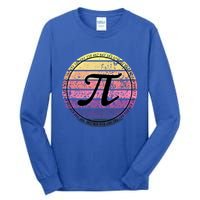 Cool Math Teacher Student Pi Day Digits Funny Happy Pi Day Gift Tall Long Sleeve T-Shirt