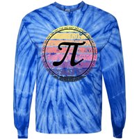 Cool Math Teacher Student Pi Day Digits Funny Happy Pi Day Gift Tie-Dye Long Sleeve Shirt