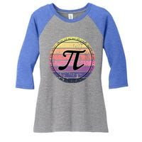 Cool Math Teacher Student Pi Day Digits Funny Happy Pi Day Gift Women's Tri-Blend 3/4-Sleeve Raglan Shirt