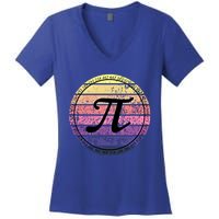 Cool Math Teacher Student Pi Day Digits Funny Happy Pi Day Gift Women's V-Neck T-Shirt