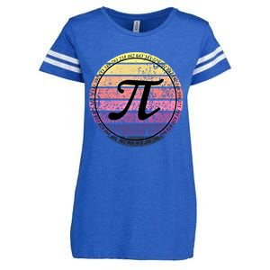 Cool Math Teacher Student Pi Day Digits Funny Happy Pi Day Gift Enza Ladies Jersey Football T-Shirt