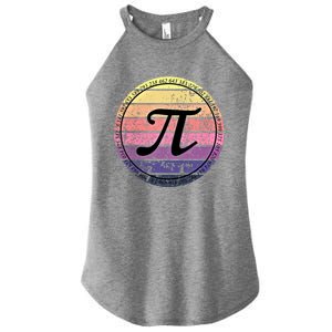 Cool Math Teacher Student Pi Day Digits Funny Happy Pi Day Gift Women's Perfect Tri Rocker Tank