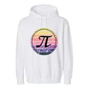 Cool Math Teacher Student Pi Day Digits Funny Happy Pi Day Gift Garment-Dyed Fleece Hoodie