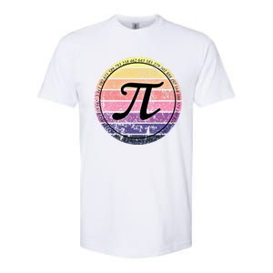 Cool Math Teacher Student Pi Day Digits Funny Happy Pi Day Gift Softstyle CVC T-Shirt