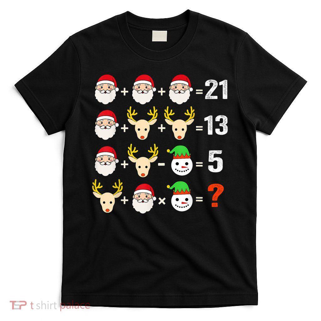 Christmas Math Teacher Funny Christmas T-Shirt