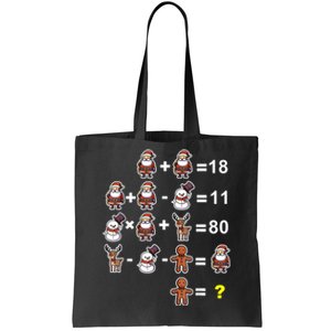 Christmas Math Teacher Funny Christmas Tote Bag