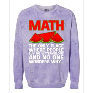 Cool Math Teacher For Men Women Mathematics Math Lover Humor Colorblast Crewneck Sweatshirt