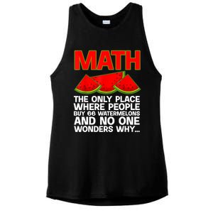 Cool Math Teacher For Men Women Mathematics Math Lover Humor Ladies PosiCharge Tri-Blend Wicking Tank