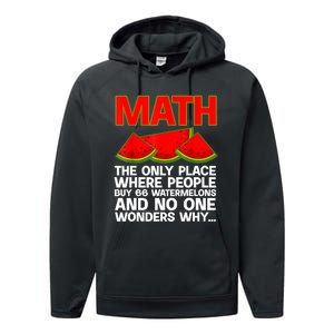 Cool Math Teacher For Men Women Mathematics Math Lover Humor Performance Fleece Hoodie