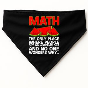 Cool Math Teacher For Men Women Mathematics Math Lover Humor USA-Made Doggie Bandana