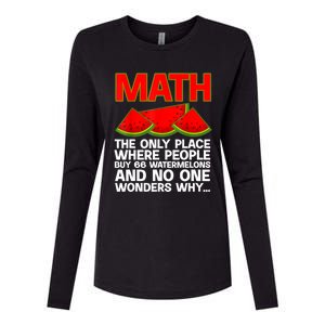 Cool Math Teacher For Men Women Mathematics Math Lover Humor Womens Cotton Relaxed Long Sleeve T-Shirt