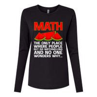 Cool Math Teacher For Men Women Mathematics Math Lover Humor Womens Cotton Relaxed Long Sleeve T-Shirt