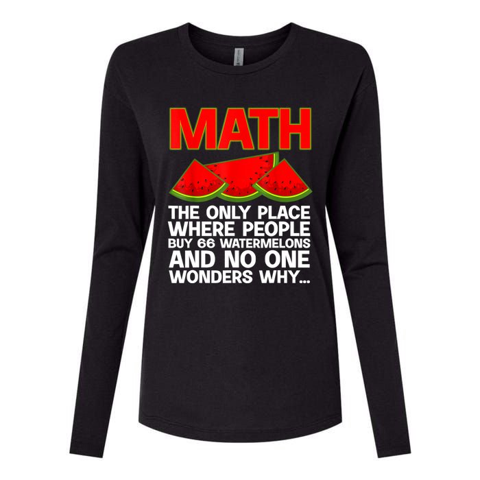 Cool Math Teacher For Men Women Mathematics Math Lover Humor Womens Cotton Relaxed Long Sleeve T-Shirt