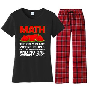 Cool Math Teacher For Men Women Mathematics Math Lover Humor Women's Flannel Pajama Set