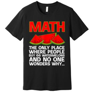 Cool Math Teacher For Men Women Mathematics Math Lover Humor Premium T-Shirt