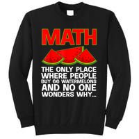 Cool Math Teacher For Men Women Mathematics Math Lover Humor Tall Sweatshirt