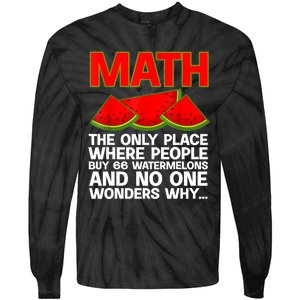 Cool Math Teacher For Men Women Mathematics Math Lover Humor Tie-Dye Long Sleeve Shirt